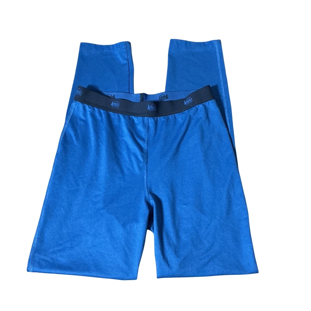 REI Co-op Kids Blue Midweight Base Layer Bottom Leggings Size L 14-16